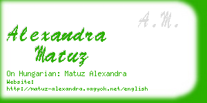 alexandra matuz business card